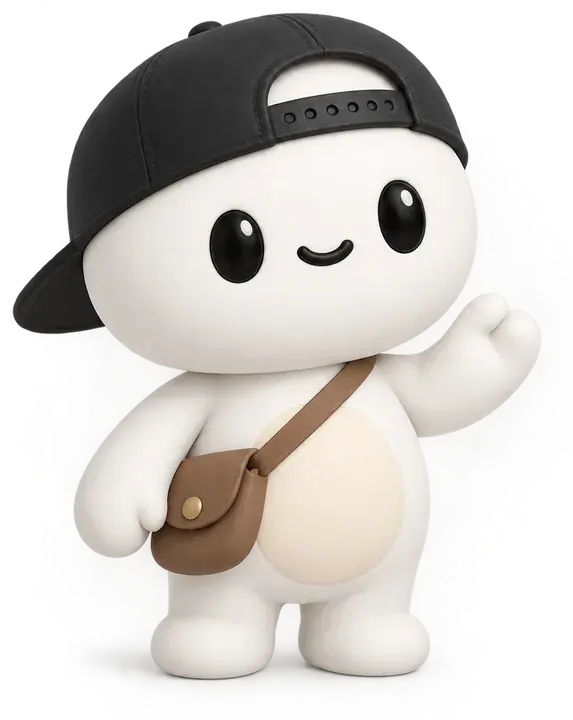 Bleo con il cappellino nero al contrario